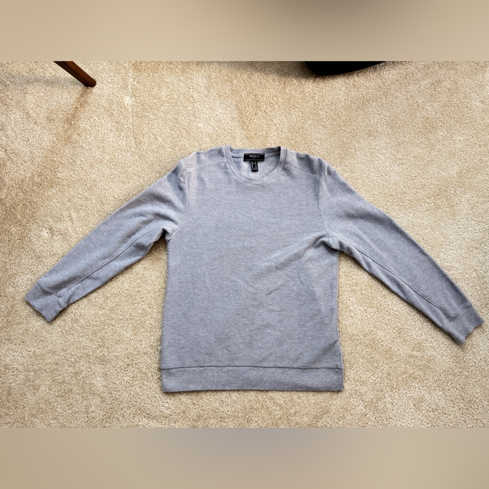 Forever 21 Light Gray Men's Crewneck Sweater